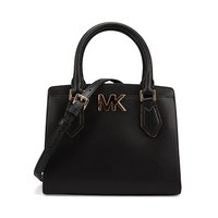 MICHAEL KORS 迈克·科尔斯 MOTT系列女士纯色拉链斜挎手提包35T0GOXM6L 黑色