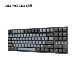 DURGOD 杜伽 TAURUS K320 87键机械键盘 樱桃红轴 深空灰