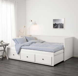 IKEA 宜家 HEMNES 汉尼斯 坐卧两用床（带3个抽屉/2个床垫）80*200cm