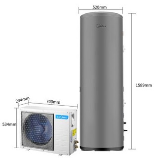 Midea 美的 KF66/200L-MH(E2) 空气能热水器 200L