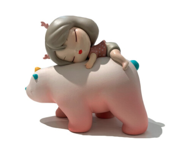 白夜童话新品绮梦暖熊lite创意艺术小摆件可爱礼品温暖治愈系