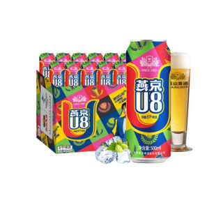88VIP、限地区：YANJING BEER 燕京啤酒 U8啤酒 500ml*12听 +光明莫斯利安酸奶24盒+鱼仔1包