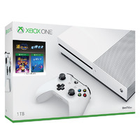微软（Microsoft) Xbox One S 1TB 新春双游戏套装 （超神跑者+潘卡普）