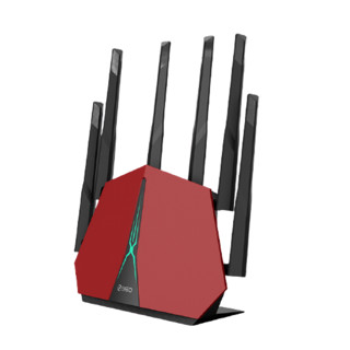 360 磐影系列 V5X 双频2600M 家用千兆无线路由器 Wi-Fi 5 单个装 红色