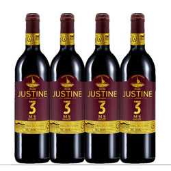 DIVINE JUSTINE 14度DO等级 西班牙原瓶原装进口干红葡萄酒750ml*4