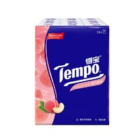 有券的上：得宝(Tempo) 手帕纸 迷你4层*36包（甜心桃味）