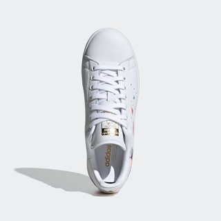 adidas ORIGINALS Stan Smith W 女子运动板鞋 FW6565 亮白/金属/信号珊瑚粉 36