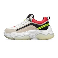 SKECHERS 斯凯奇 STREET系列 Amp'd 女士休闲运动鞋 155051/WBRD 白色/黑色/红色