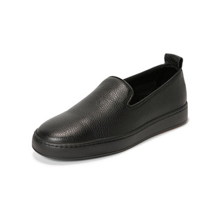 SANTONI 圣东尼 男士真皮套脚休闲鞋MBCG20865NA6HNEYN01-40 黑色40