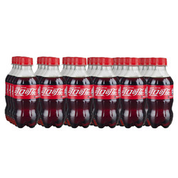 Coca-Cola 可口可乐 汽水 碳酸饮料 300ml*24瓶 整箱装 可口可乐出品 新老包装随机发货