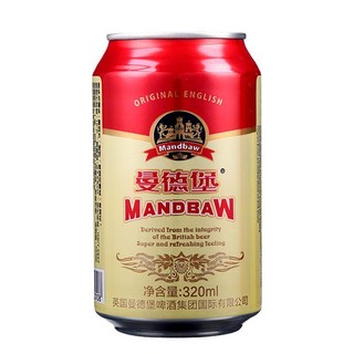 曼德堡 红罐 啤酒 320ml*24听