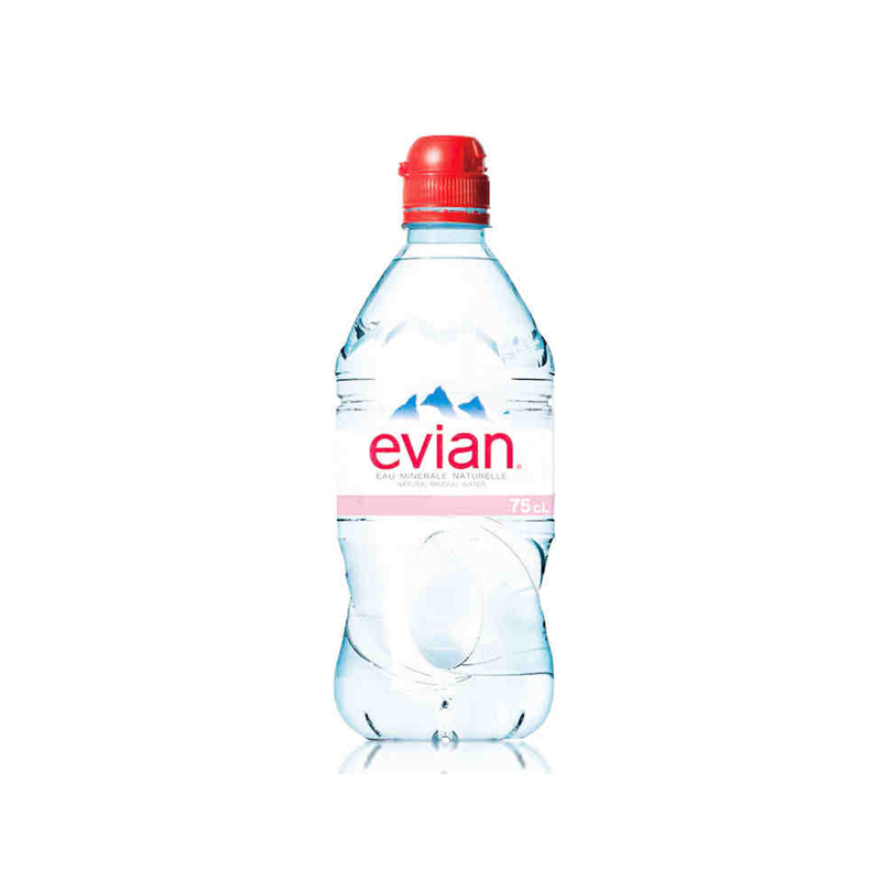 evian 依云 运动瓶盖版 天然矿泉水 750ml*12瓶