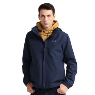 Jack Wolfskin 狼爪 ACTIVE OUTDOOR系列 男士冲锋衣 5020891-1010 宝蓝色 XS