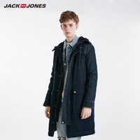 JACK JONES 杰克琼斯  219157523 男士连帽拼接牛仔外套