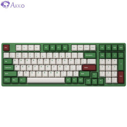 AKKO 3098 DS 红豆抹茶  98键机械键盘 V2粉轴