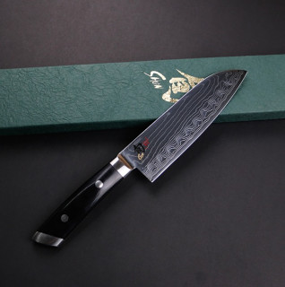 商品kai 贝印 kaji系列 kdm-0004 大马士革钢三德刀 17.6cm