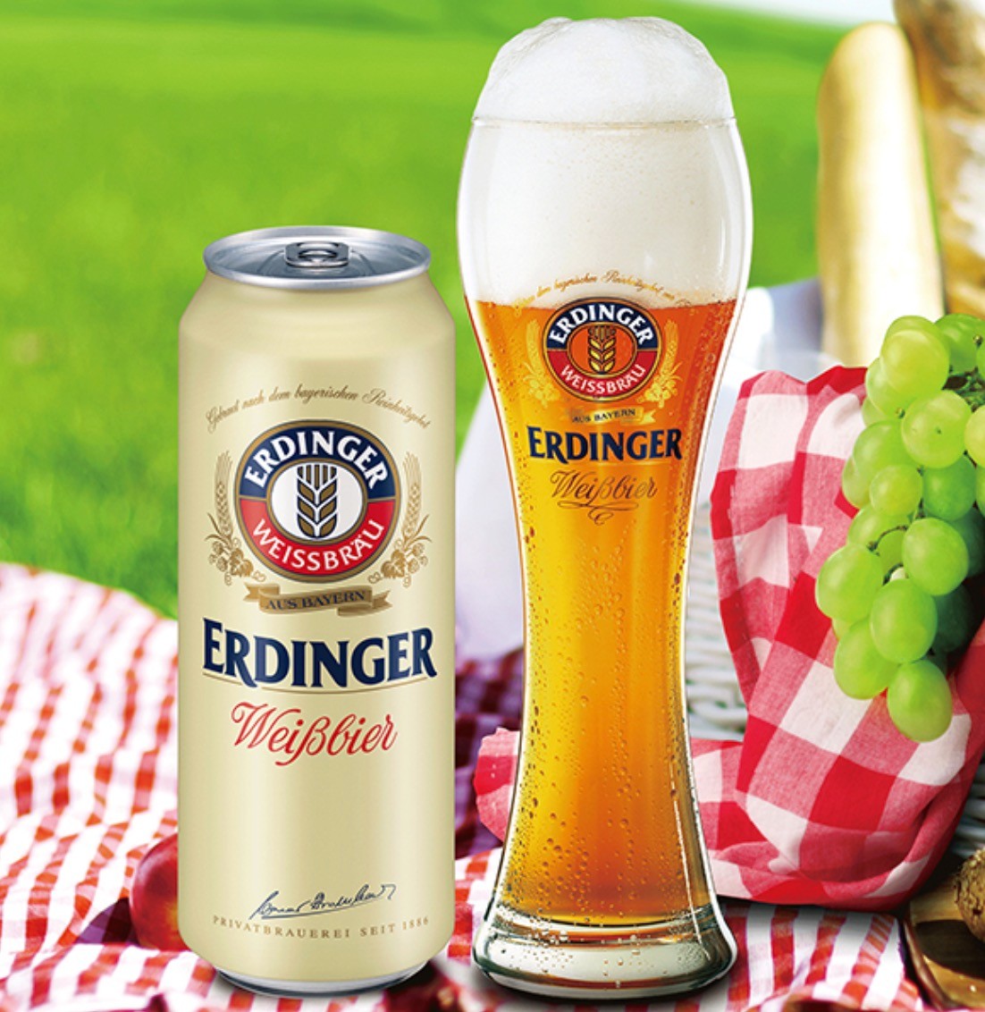 爱尔丁格德国啤酒小麦白啤酒500ml12听整箱装2件