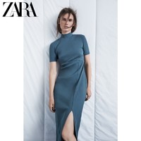 ZARA 01044627400 凸纹装饰连衣裙 