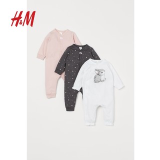 H&M 婴儿连体家居服 3件套