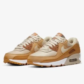 NIKE 耐克 Air Max 90 男士休闲运动鞋 CZ3950-101 燕麦色/辣酱黄/麻线黄 38