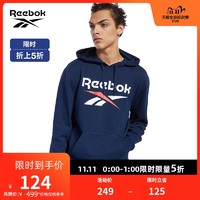 Reebok锐步男子连帽卫衣CL F VECTOR HOODIE时尚休闲套头衫FJ3280