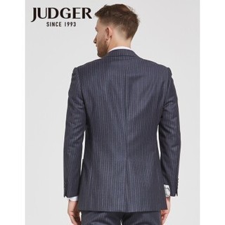 JUDGER 庄吉 男士条纹羊毛平驳领开衩西服上衣XZ044A2167043/XZ010A2167043 180/50A