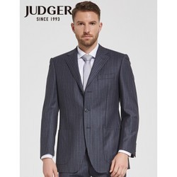 JUDGER 庄吉 男士条纹羊毛平驳领开衩西服上衣XZ044A2167043/XZ010A2167043 180/50A