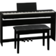Roland罗兰电钢琴FP30/FP10 FP30BK黑色+原装木架+三踏板