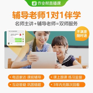 作业帮直播课 小学数学 双师系统班 网课