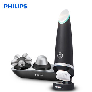 飞利浦(Philips)男士多功能面部护理仪MS5085 内置电池充电式洁面仪美容器 深层清洁持久控油 多款配件提拉按摩