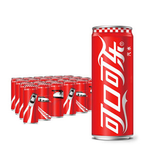 可口可乐 Coca-Cola 汽水 保时捷 限量 摩登罐 330ml*24罐 整箱装 可口可乐公司出品 新老包装随机发货 *2件
