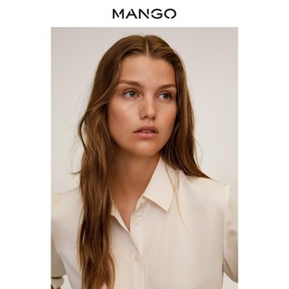 MANGO 芒果 77044003 女士长袖纯色衬衫