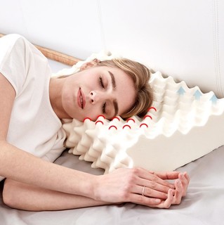 Aisleep 睡眠博士 乳胶释压按摩枕标准款 单人枕芯/枕头