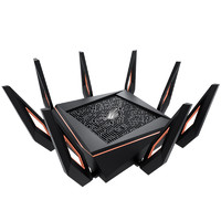ASUS 华硕 GT-AX11000 双频11000M 千兆家用路由器 WiFi 6（802.11ax）单个装 黑色