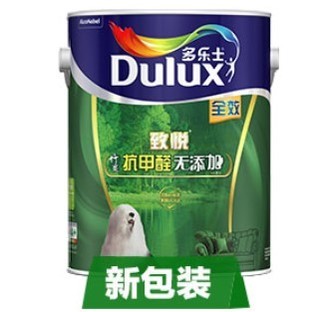 Dulux 多乐士 致悦系列 A740+A748 竹炭抗甲醛全效油漆套装 面漆6L*2+底漆6L 哑光白色