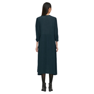 UNIQLO 优衣库 女士蝴蝶结领七分袖长款连衣裙430967