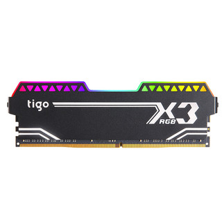 tigo/金泰克X3 RGB DDR4 3600 8GB台式机RGB内存游戏电竞超频灯条