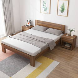 喜视美北欧实木床家用双人床现代简约床小户型婚床榻榻米卧室家具