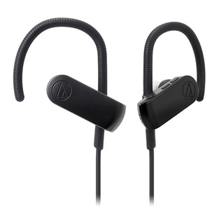 audio-technica 铁三角 ATH-SPORT60BT 入耳式颈挂式蓝牙耳机 黑色