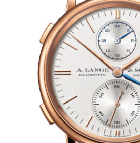 A. LANGE & SÖHNE 朗格 SAXONIA系列 386.032 38.4mm 男士机械手表 白盘 棕色皮带 圆形