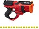 NERF Rival Roundhouse XX-1500 红色玩具枪 -- 透明旋转室可容纳圆桶 -- 5 个集成弹匣，15 个 Rival 发