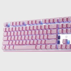 Hyeku 黑峡谷 GK706W 机械键盘 红轴 粉色