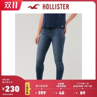 Hollister2020年秋季新品气质中腰牛仔打底裤 女 306072-1 *3件