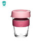 KEEPCUP澳洲进口咖啡杯拼色彩环钢化玻璃水杯樱花340ml *3件