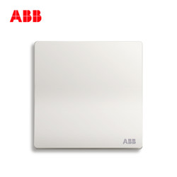 ABB开关插座无框轩致雅典白墙壁86型开关面板一开三控开关AF119