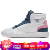 彪马 PUMA 黑标 男女 PUMA x VON DUTCH 运动 休闲鞋 373749 01白/白/深牛仔蓝 37码 UK4码