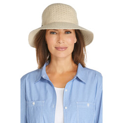 美国Coolibar 可折叠便携太阳帽 防紫外线渔夫帽 02269 自然色 *2件