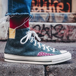 CONVERSE 匡威 166853C 情侣高帮帆布鞋