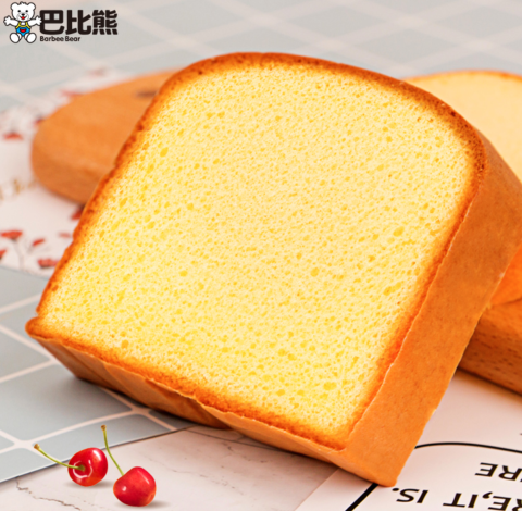 巴比熊西式戚风蛋奶鸡蛋糕520g