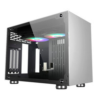FSP 全汉 CST410银色 ITX电脑主机机箱（玻璃侧板/SFX电源适配/支持240水冷）